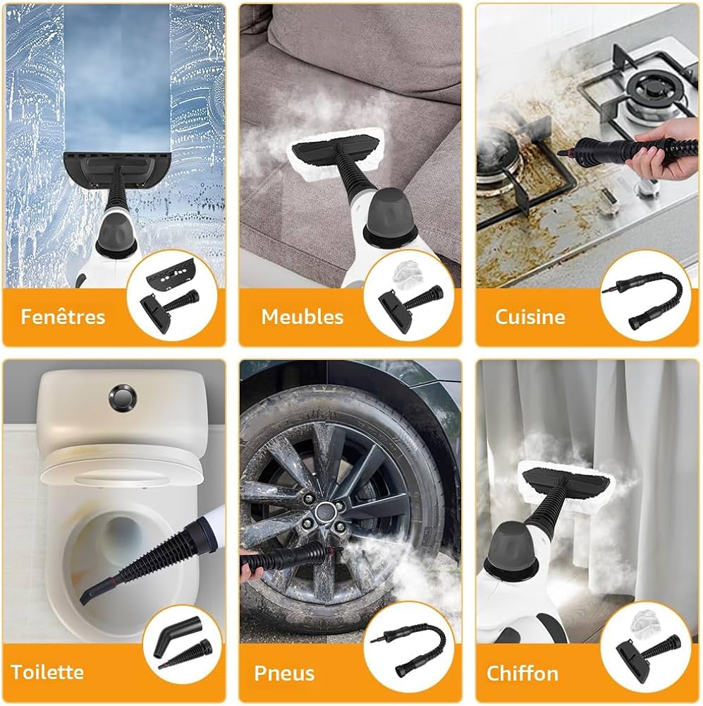 Surfaces compatibles : vitres, meubles, cuisine, sanitaires, pneus, textiles